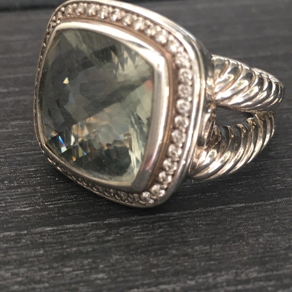💥🌟DAVID YURMAN LARGE PRESIALITE /DIAMOND RING💥